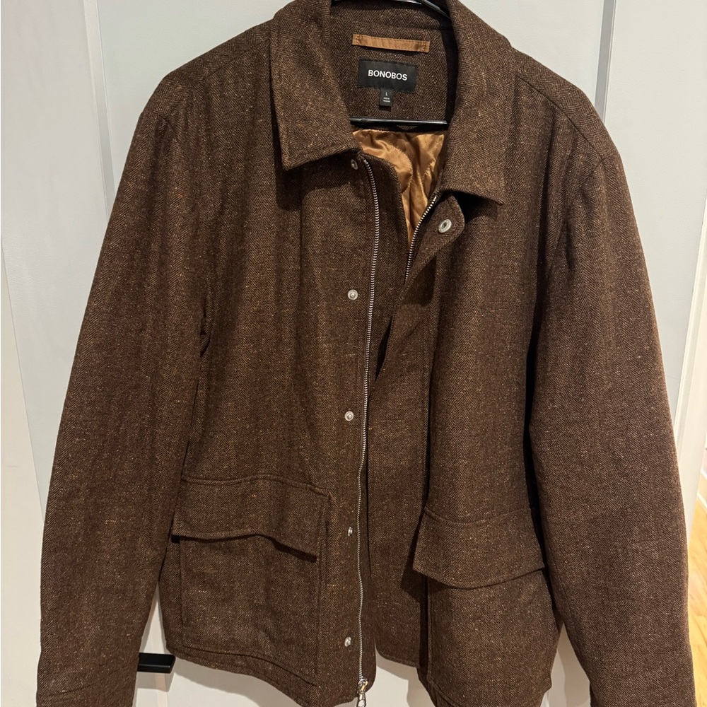 Bonobos Men's Dark Brown Shirt Jacket